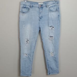 Pacsun Boyfriend Distressed Light Wash Jeans